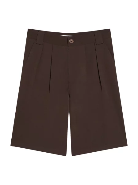 Bershka Pantaloni cutați închis maro