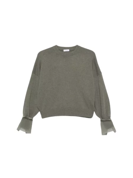 Sweter Brunello Cucinelli z kaszmiru szary