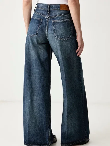 Tommy Hilfiger дънки wide leg дамски синьо