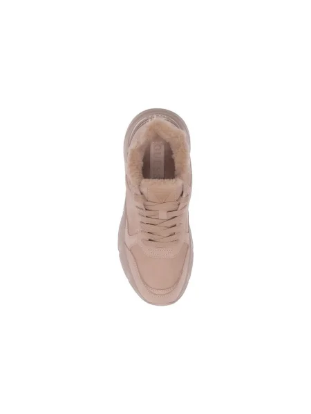 Pantofi Guess din nubuc roz
