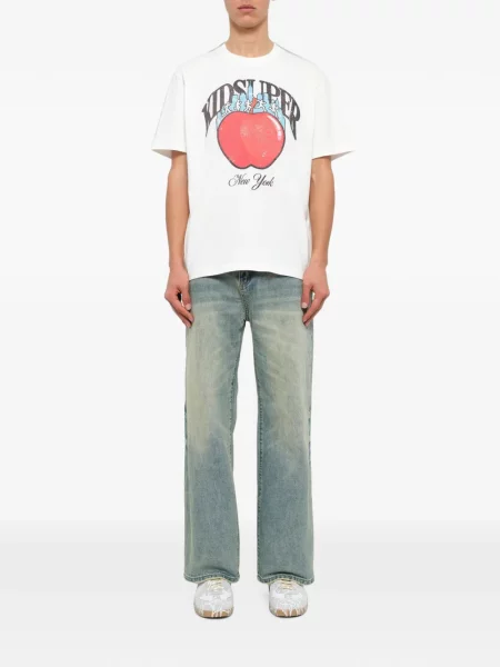 Tricou Kidsuper cu imagine alb