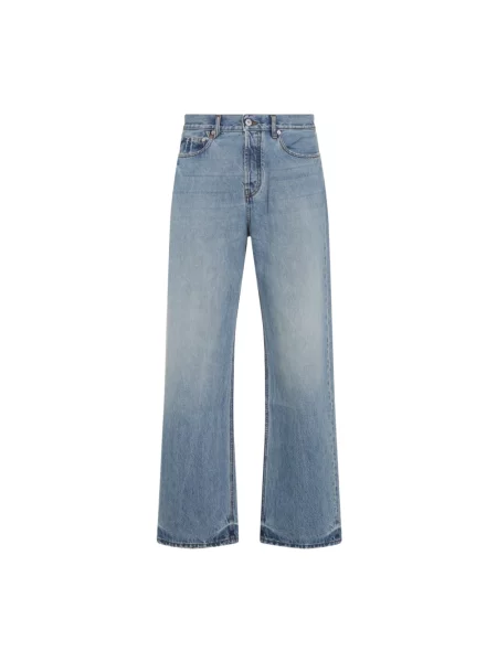 Jeansy straight leg Jacquemus niebieskie