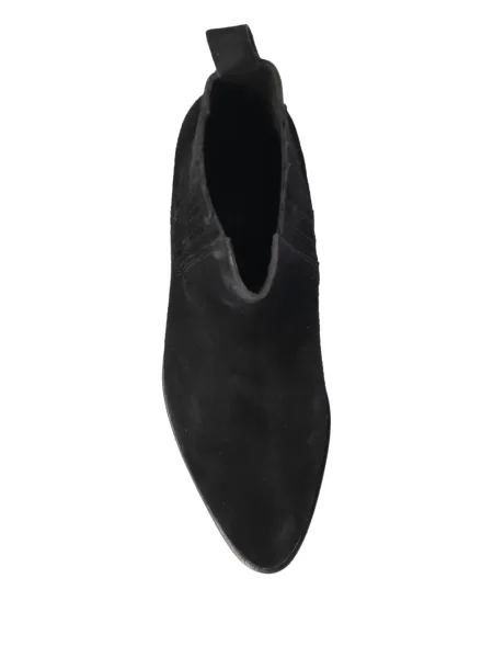 Cizme scurte Isabel Marant din piele de căprioară negru