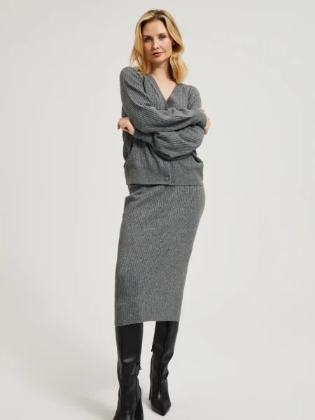 Fustă Moodo tricotate negru