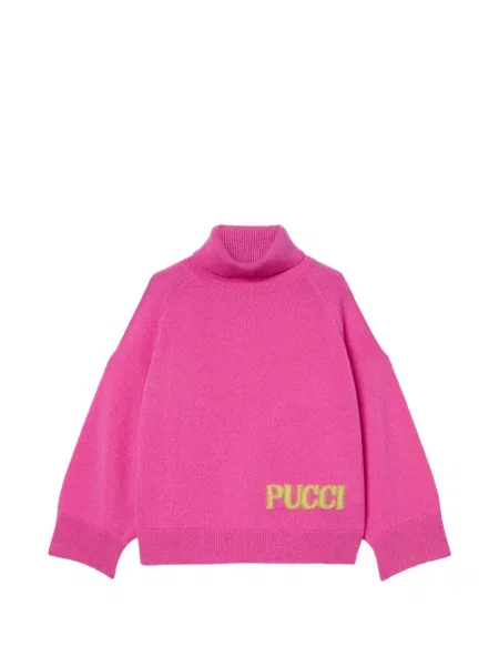 Sweter dziecięcy Pucci różowy