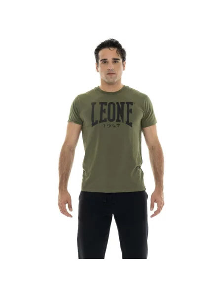 Scurt tricou Leone 1947 cu mâneci scurte cu autograf verde