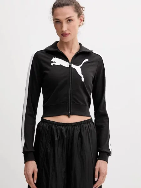 Puma bluză cu imprimeu negru