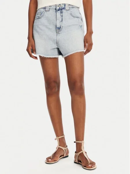 Jeans kratke hlače Patrizia Pepe modra