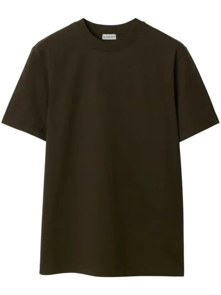 Тениска Burberry с принт кафяво