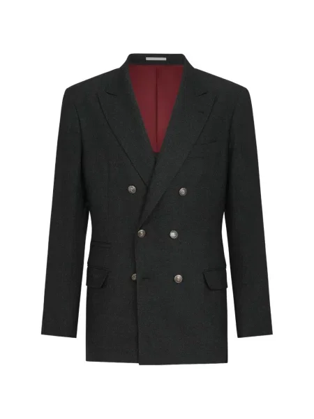 Sacou Brunello Cucinelli de lână gri