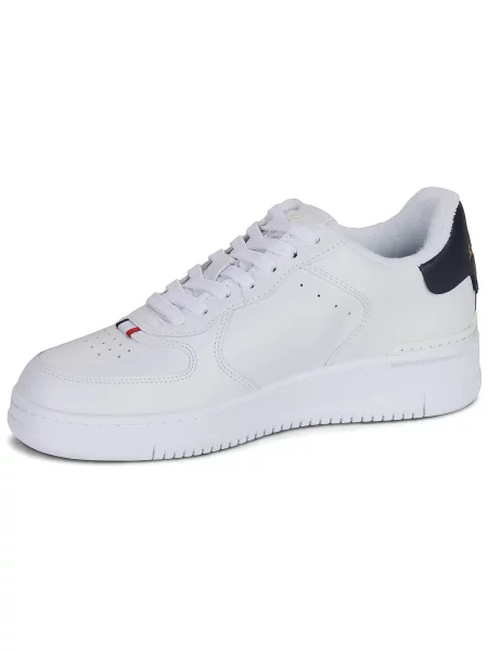 Boty Polo Ralph Lauren MASTR CT RIB-SNEAKERS-LOW TOP LACE bílé