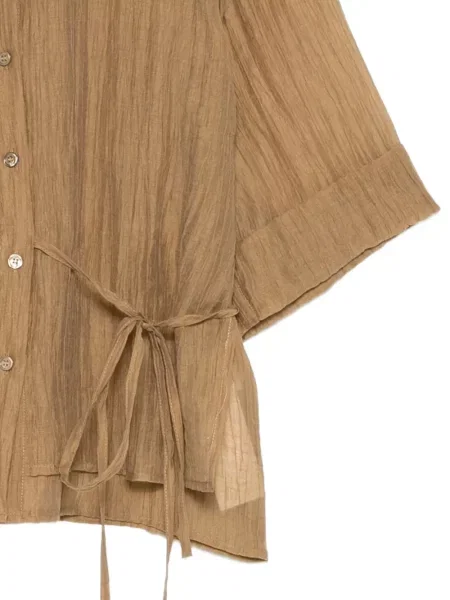 Koszula Seventy wiązana brązowa