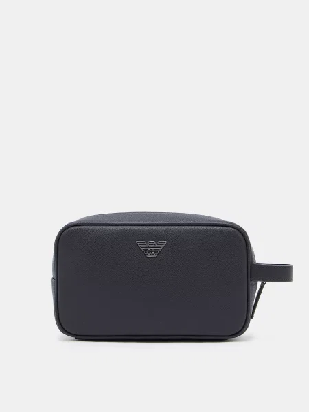 Кожаная сумка Emporio Armani черная