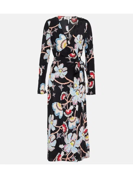 Rochie midi Diane Von Furstenberg cu model floral până la genunchi de costum