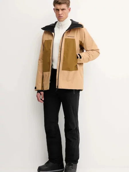 Fusalp sweter Natom lekki z półgolfem beżowy