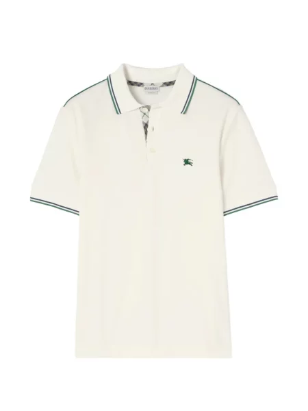 Tricou polo Burberry tenis alb