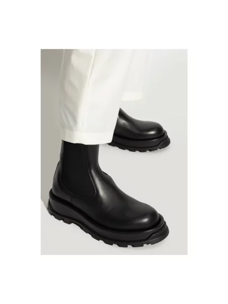 Sztyblety Jil Sander skórzane czarne