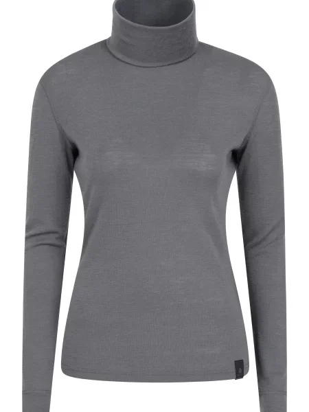 Bluzka z golfem Merino Grey