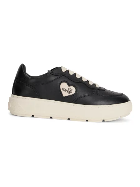 Sneakersy Love Moschino skórzane czarne