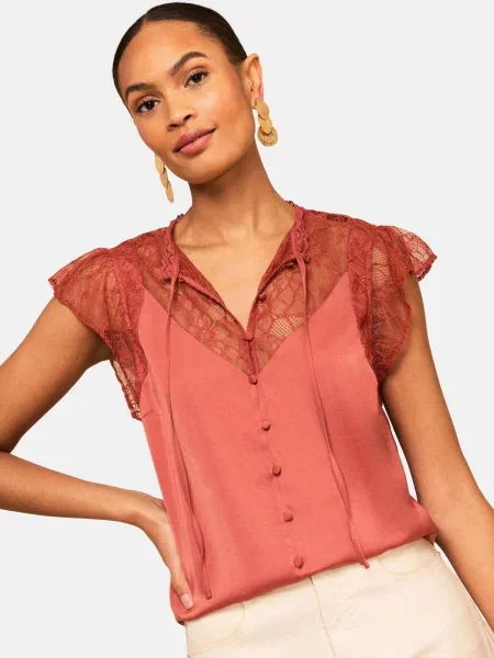 Love & roses Bluză maro