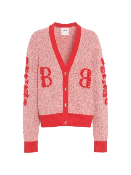 Cardigan Barrie din cașmir cu autograf roșu