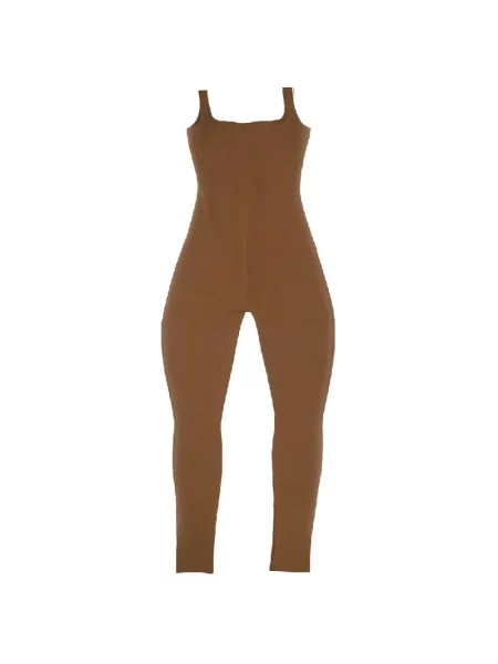 Kombinezon Entire Studios ze spandexu brązowy