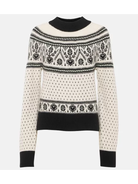 Pulover Khaite din cașmir alb