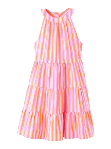 MANGO KIDS Rochie JUICY portocaliu / roz deschis alb