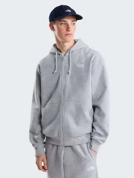 Кофта The North Face M EVOLUTION SIMPLE DOME REGULA бавовна/поліестер сірий