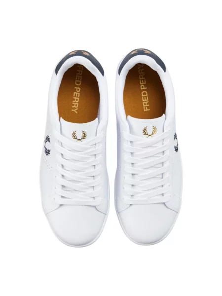 Sneakers FRED PERRY Leather White/ Navy EUR 43 białe