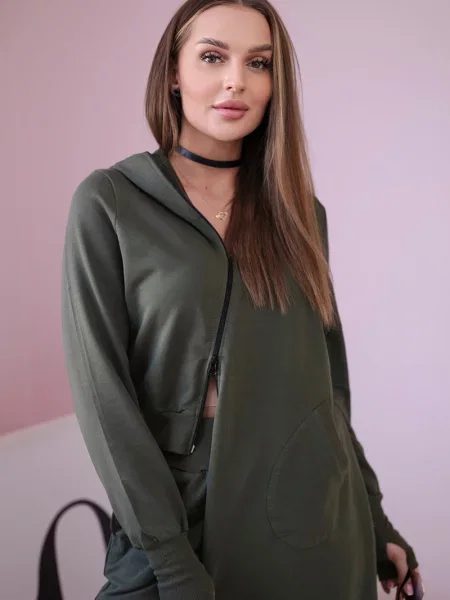 Długa bluza Kesi khaki