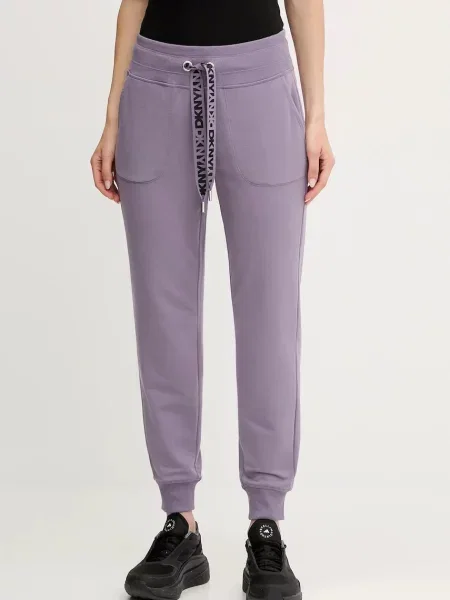 Спортивні штани Dkny однотонні бежевий