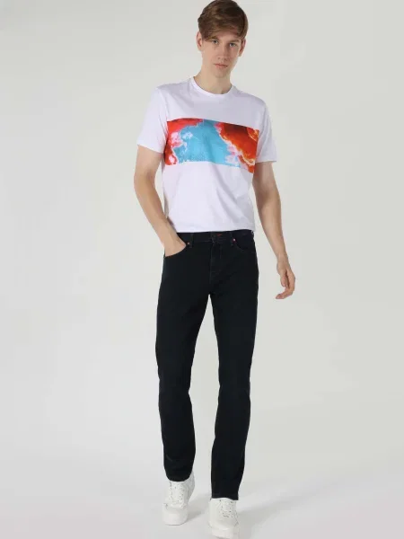 Джинси Colin’s комбінований верх блакитний