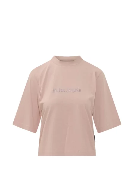 Stras tricou Palm Angels roz