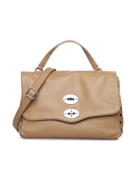 Torebka skórzana Zanellato brązowa