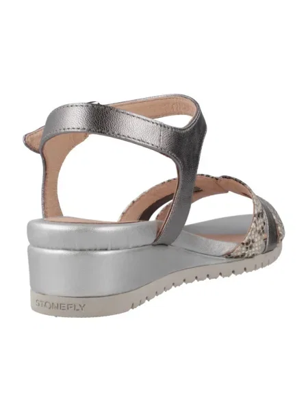 Pantofi Stonefly cu model piele de șarpe