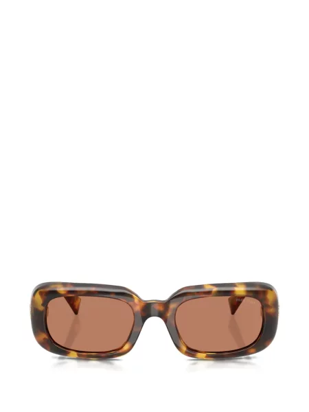 Ochelari de soare dreptunghiulari Miu Miu Eyewear maro
