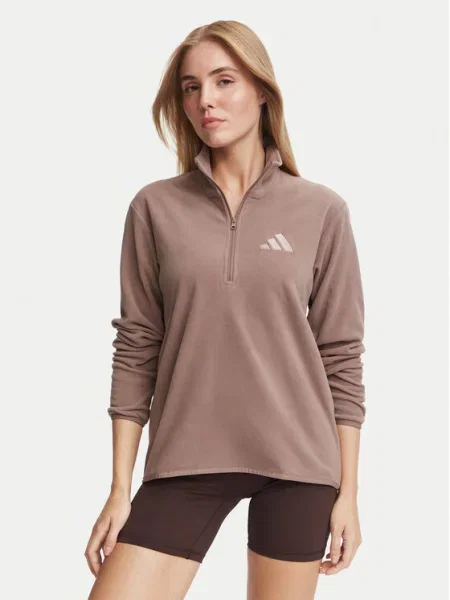 Adidas Polar Terrex Multi Essentials Half Zip Fleece Jacket deschis maro