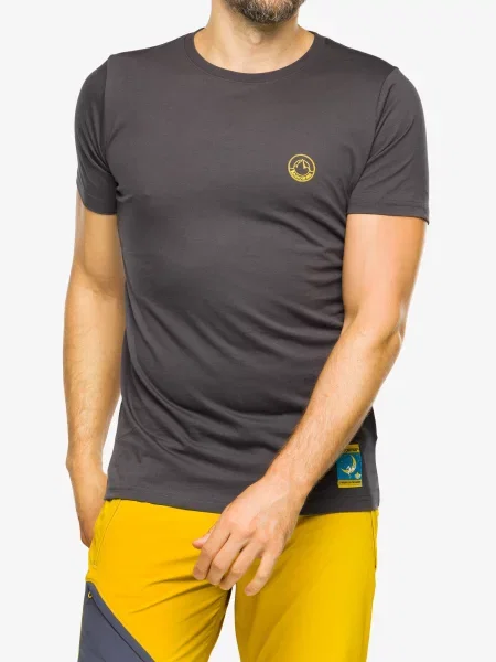 Koszulka z nadrukiem La Sportiva Climbing on the Moon T-Shirt szara