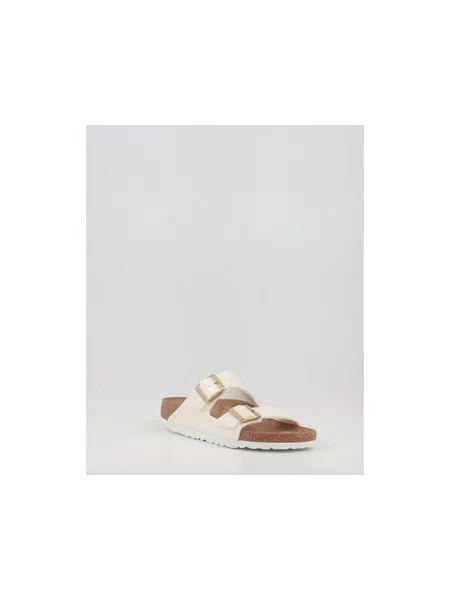Pantofle Birkenstock s perlami bílé