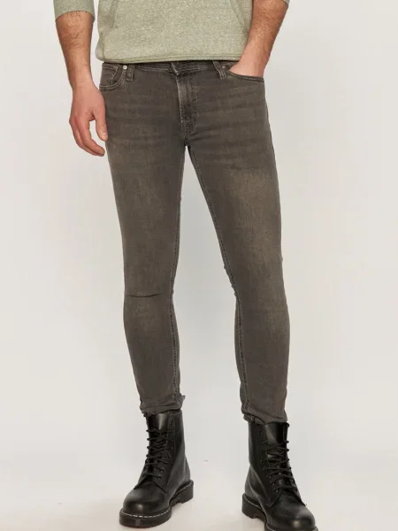 Дънки Jack & Jones мъжки сиво