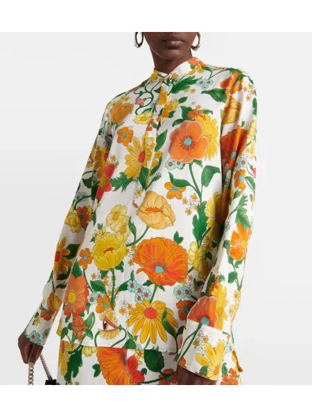 Rochie midi Stella Mccartney cu model floral până la genunchi de costum