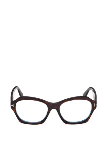 Ochelari de soare Tom Ford Eyewear cu imprimeu geometric maro