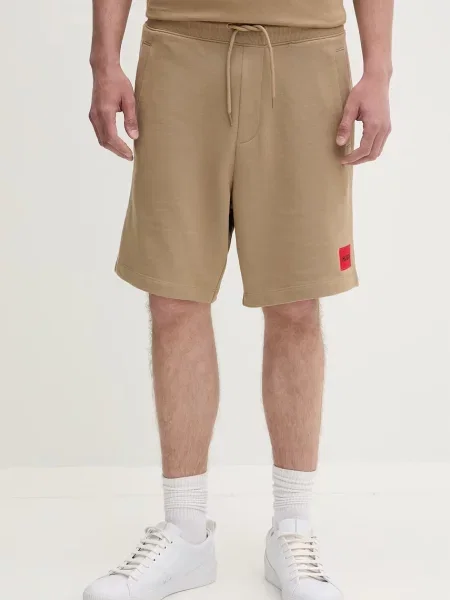 HUGO Pantaloni scurți sport bej