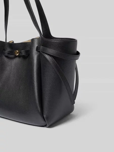Torebka z detal z logo Tory Burch czarna
