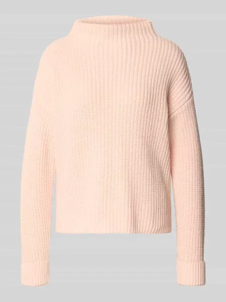 Golf o kroju regular fit z mieszanki bawełny model ‘SELMA’ Selected Femme różowy