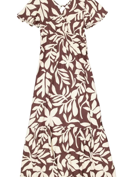 GARCIA Rochie deschis / maro bej