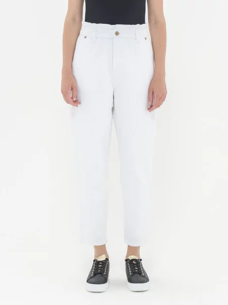 Piazza Italia Завужені джинси Без підкладки білий