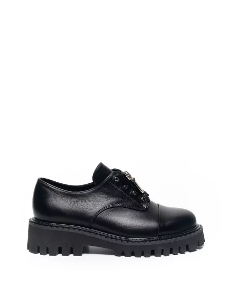 Кожаные полуботинки Alex Bell черные