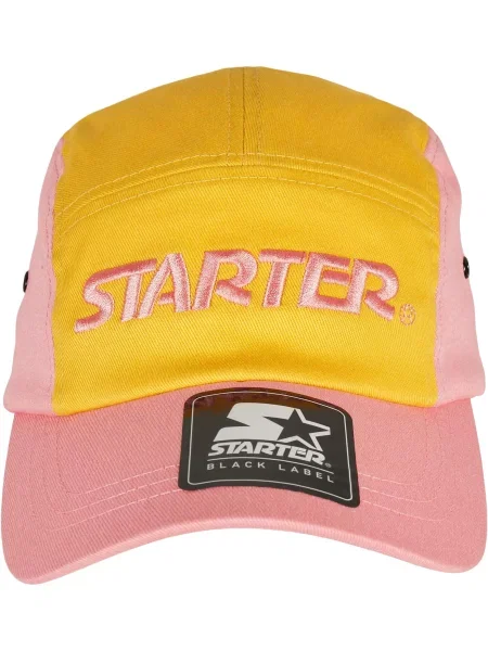 Starter Black Label Čiapka Fresh Jockey / svetloružová / čierna / biela žltá